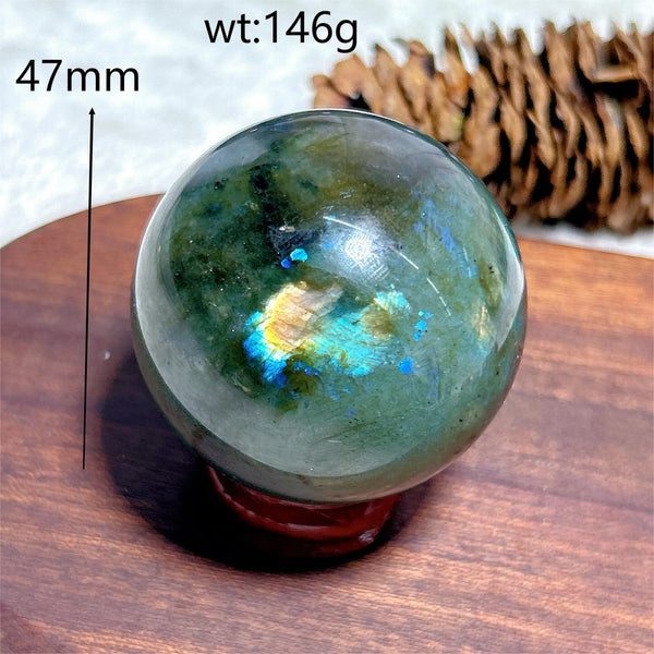 Blue Flash Labradorite Ball-ToShay.org