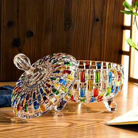 Crystal Glass Candy Jar-ToShay.org
