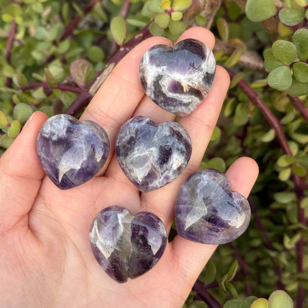 Purple Dream Amethyst Hearts-ToShay.org
