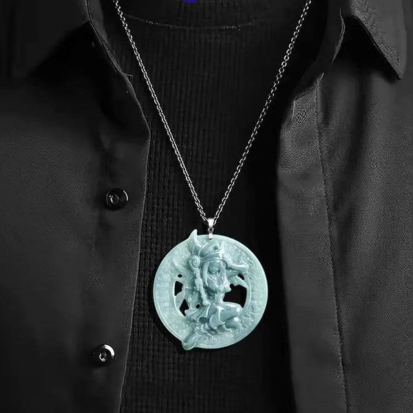 Blue Jadeite Pendant-ToShay.org