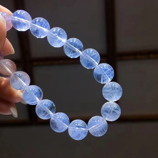 Blue Rutilated Quartz Bracelet-ToShay.org