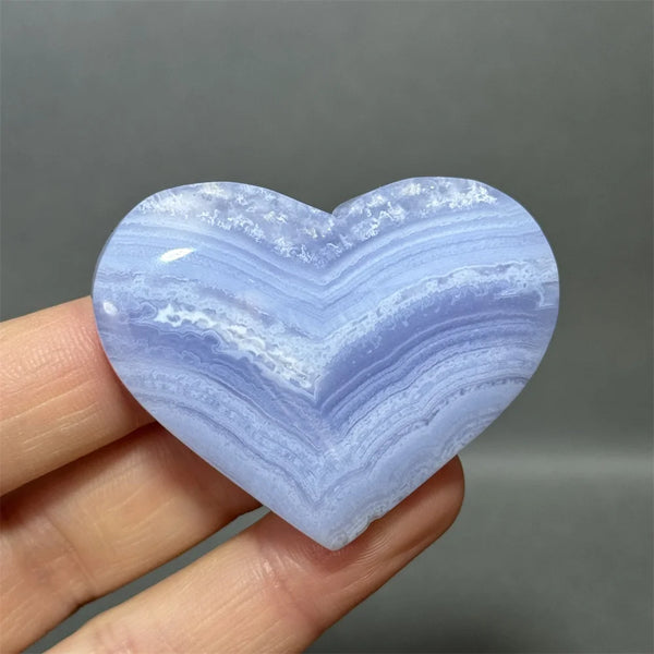 Blue Lace Crystal Heart-ToShay.org