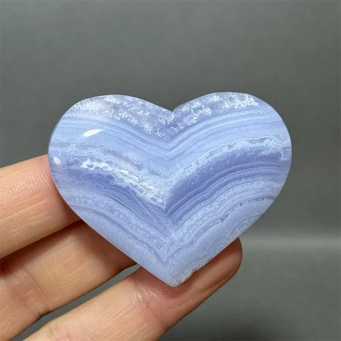 Blue Lace Crystal Heart-ToShay.org
