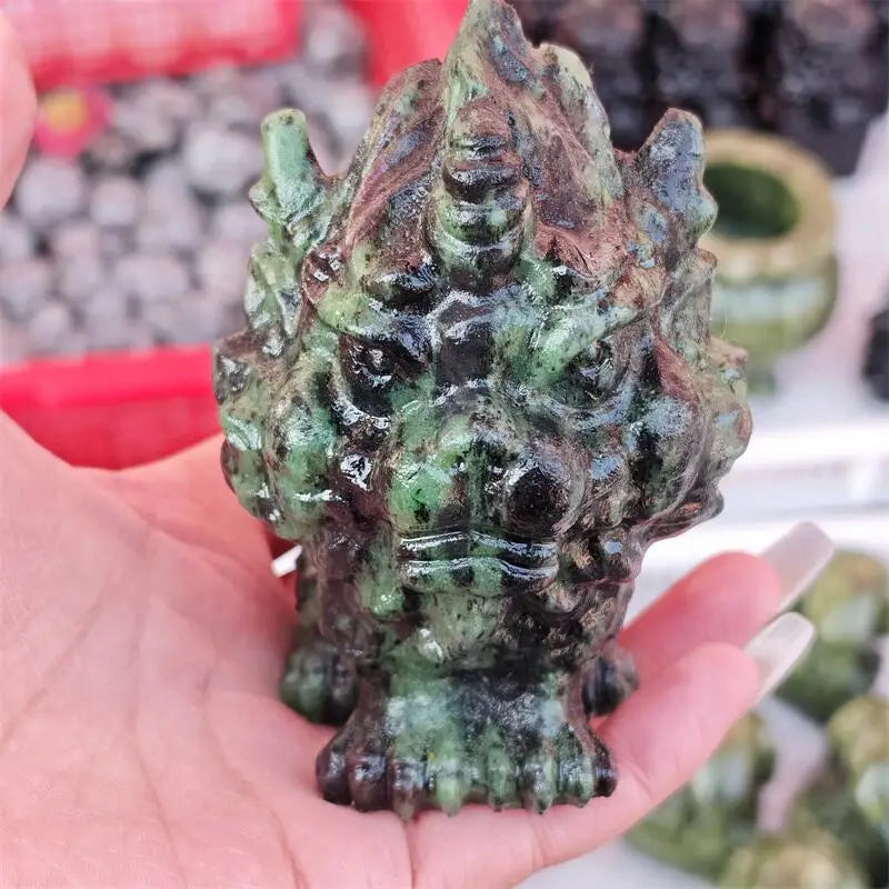Green Ruby Zoisite Pixiu-ToShay.org