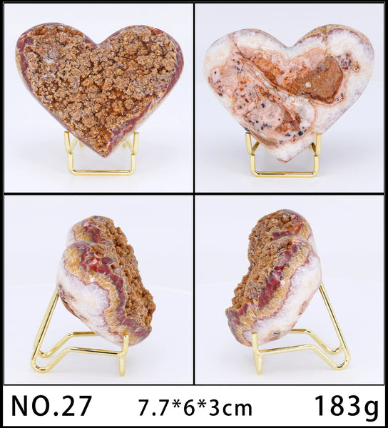 Purple Agate Amethyst Heart-ToShay.org