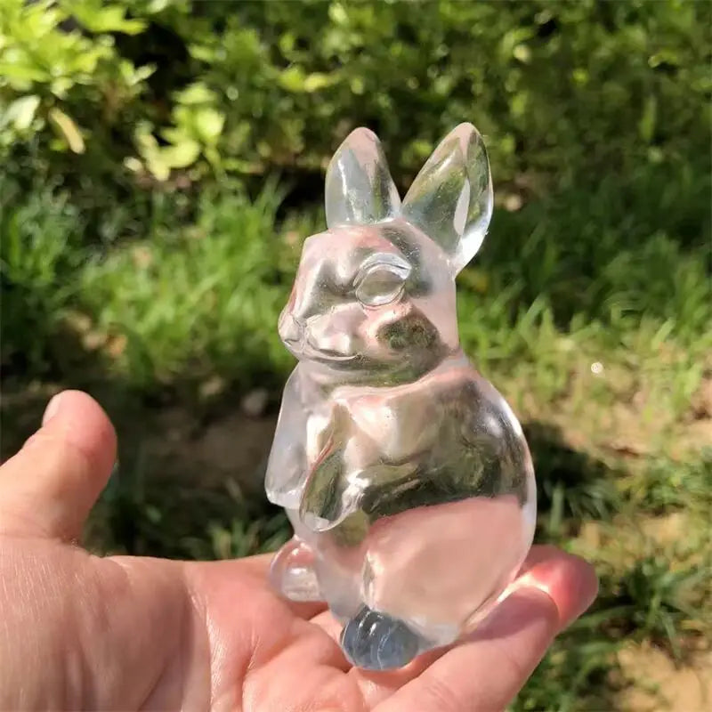 Clear Glass Crystal Rabbit-ToShay.org