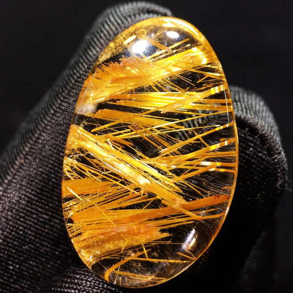 Gold Rutilated Quartz Pendant-ToShay.org