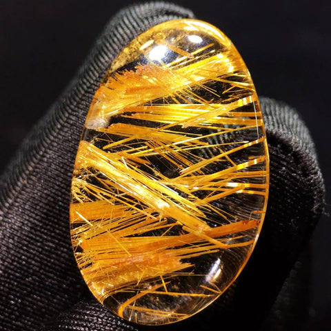 Gold Rutilated Quartz Pendant-ToShay.org