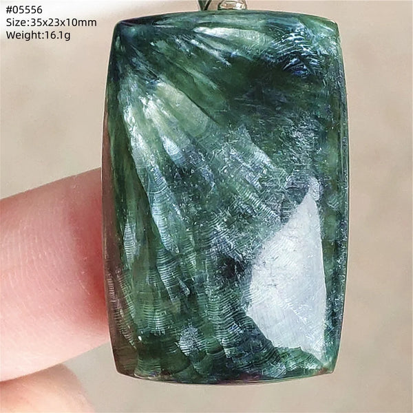 Green Seraphinite Pendant-ToShay.org