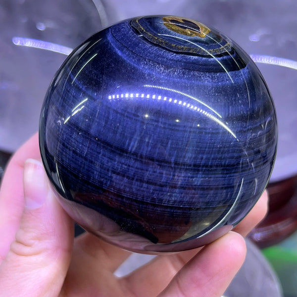 Blue Tiger Eye Jasper Ball-ToShay.org
