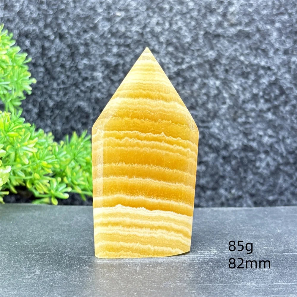 Yellow Striped Crystal Tower-ToShay.org