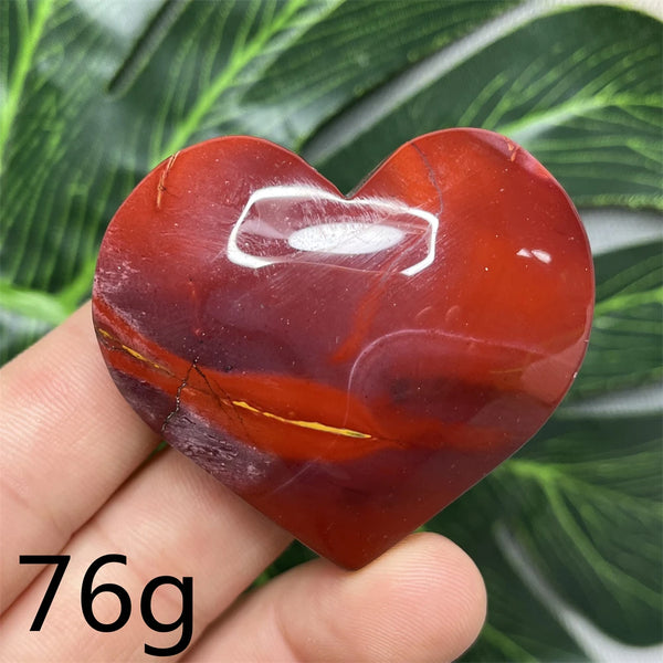 Yellow Mookaite Hearts-ToShay.org