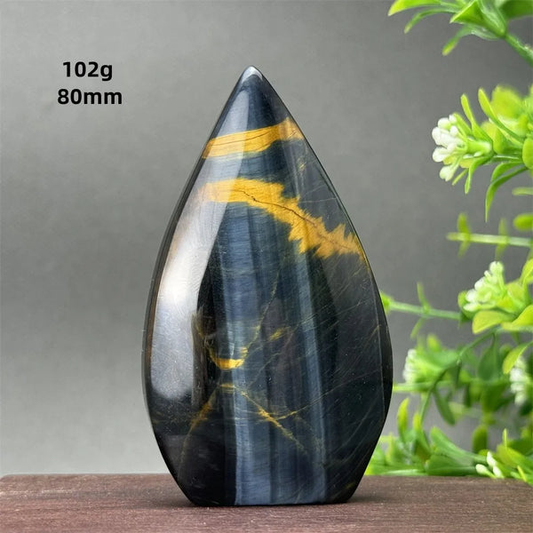 Blue Tiger Eye Stone Torch-ToShay.org