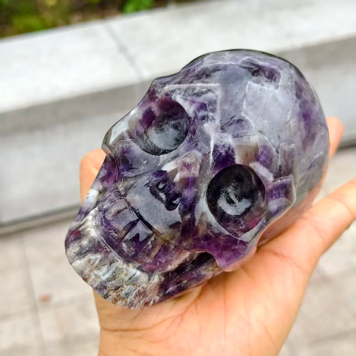 Purple Dream Amethyst Skull-ToShay.org