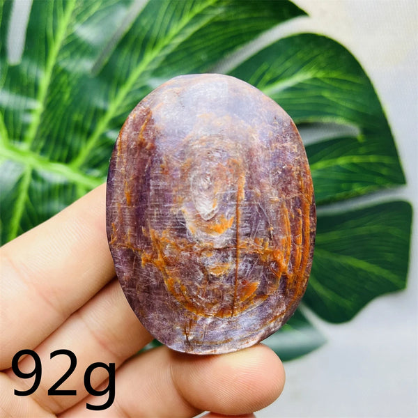Purple Mica Crystal Palm Stone-ToShay.org