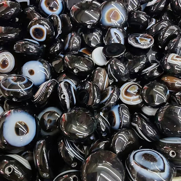 Black White Plate Eye Agate-ToShay.org
