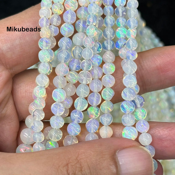 White Opal Stone Beads-ToShay.org