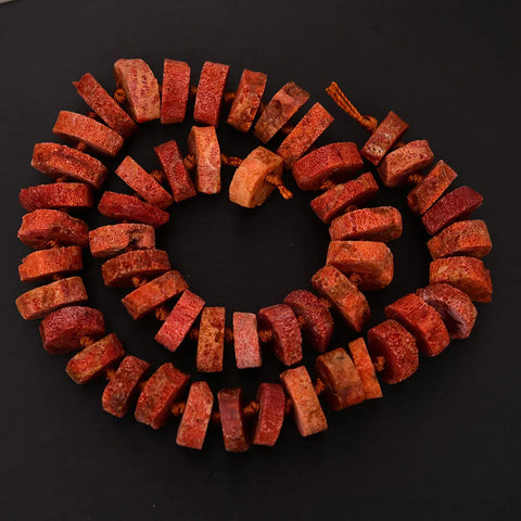 Red Orange Coral Beads-ToShay.org