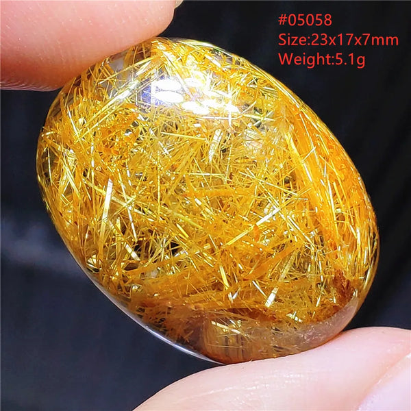 Gold Rutilated Quartz Pendant-ToShay.org