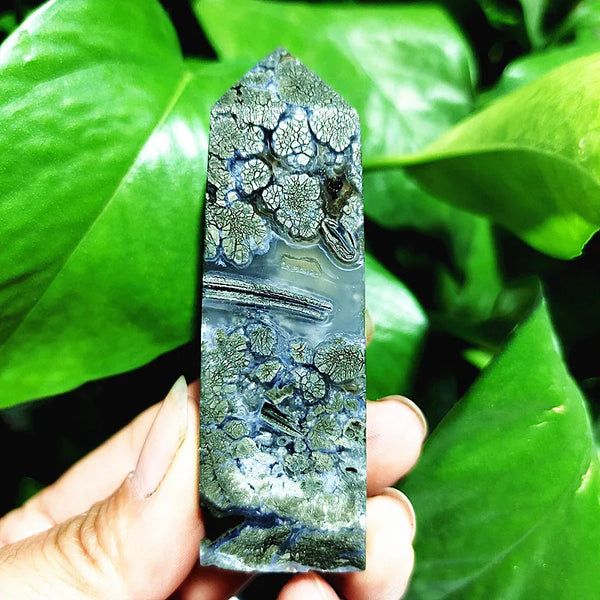 Green Agate Wand Point-ToShay.org