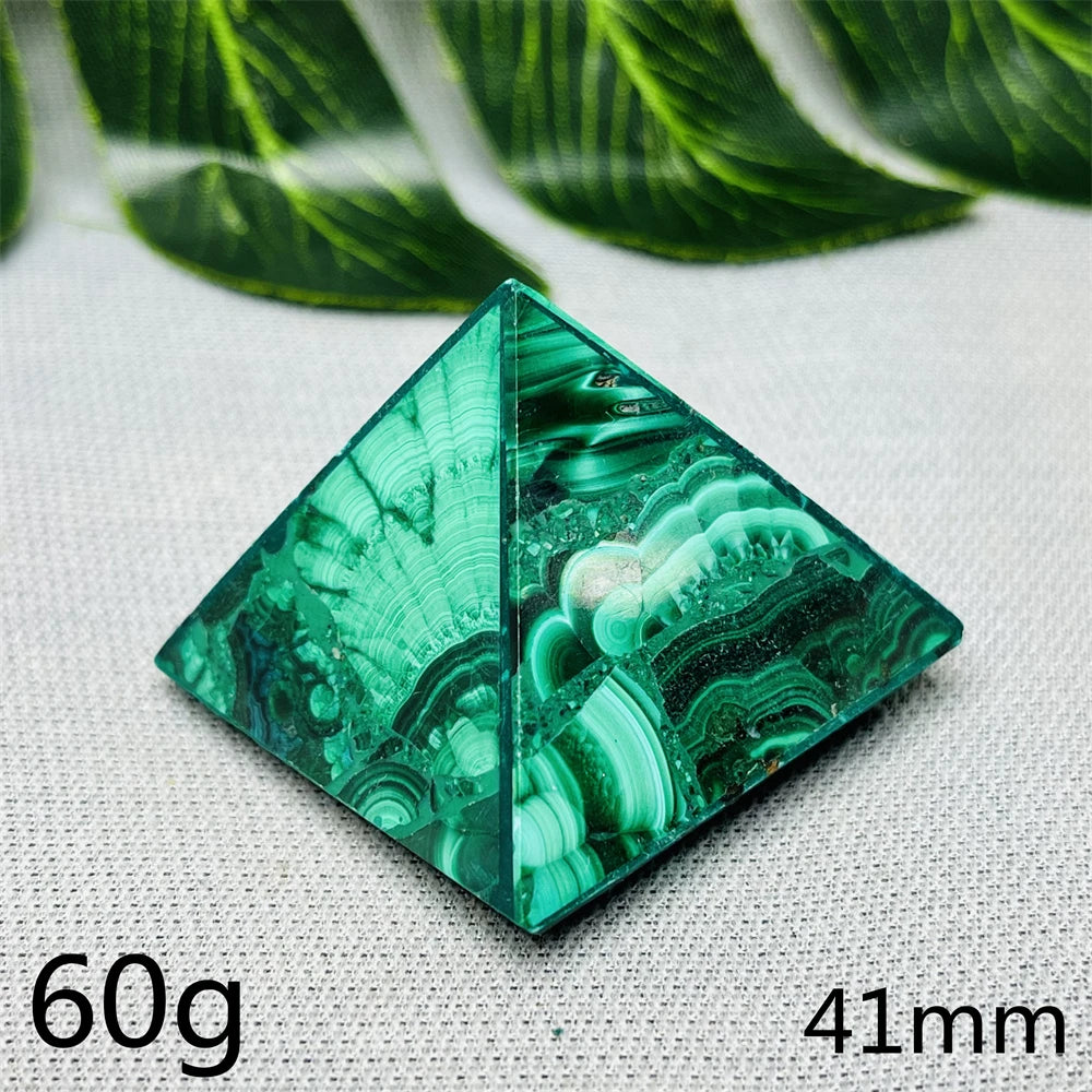 Green Malachite Pyramid-ToShay.org