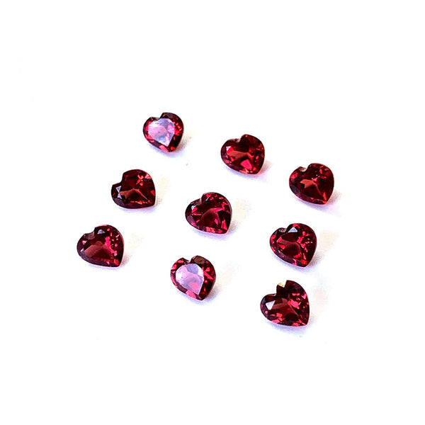 Red Garnet Hearts-ToShay.org