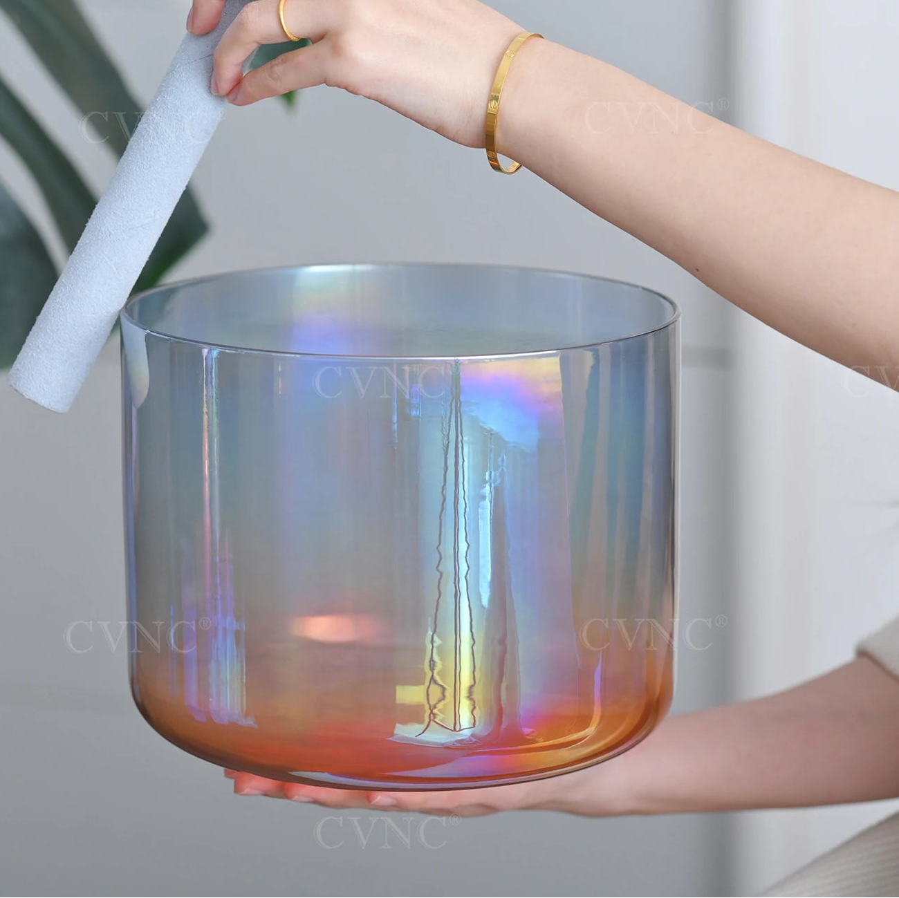 Grey Cosmic Crystal Singing Bowl-ToShay.org
