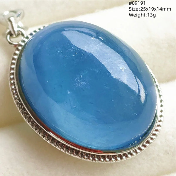 Blue Aquamarine Pendant-ToShay.org