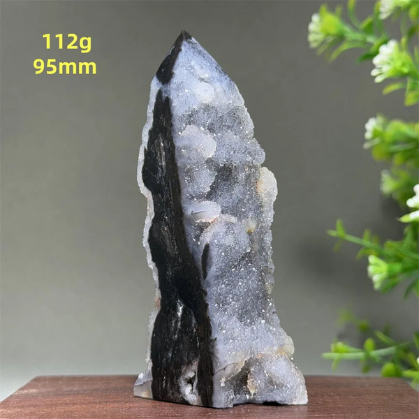 Purple Sphalerite Geode Obelisk-ToShay.org