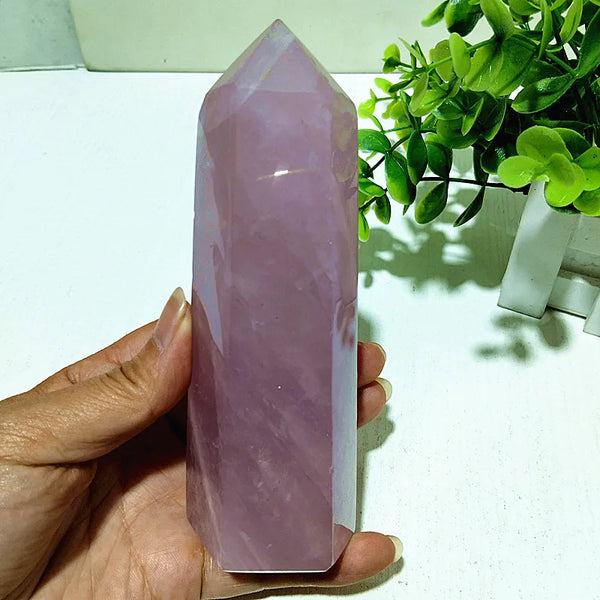 Pink Rose Crystal Quartz Point-ToShay.org