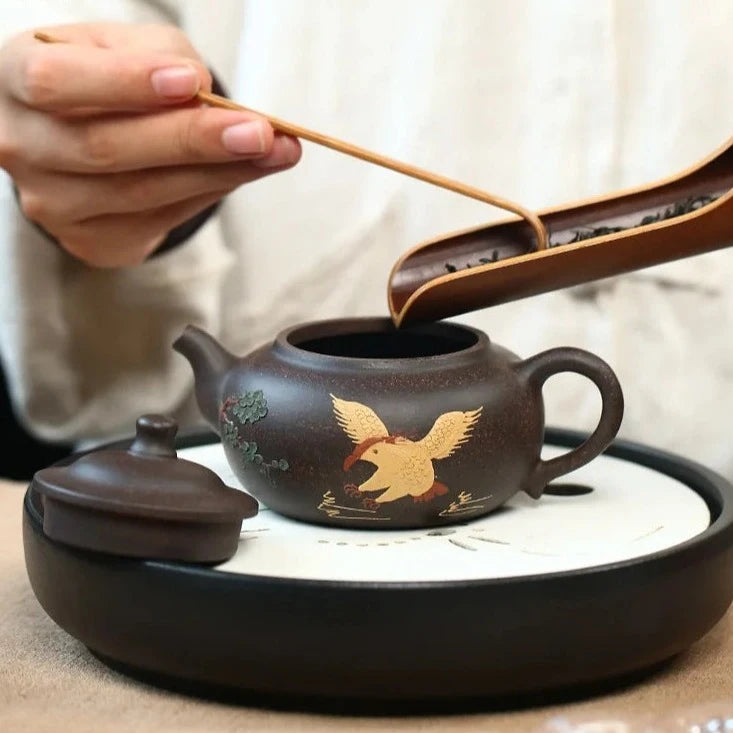 Yixing Clay Painted Teapot-ToShay.org