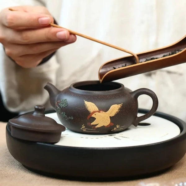 Yixing Clay Painted Teapot-ToShay.org