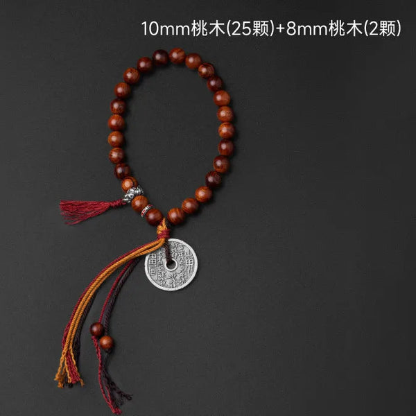 Brown Peach Wood Bracelet-ToShay.org
