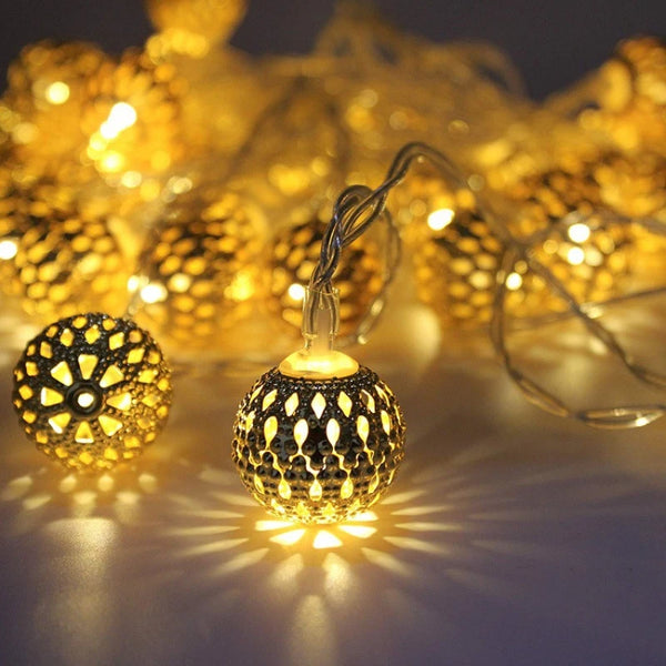 Moroccan Balls String Lights-ToShay.org
