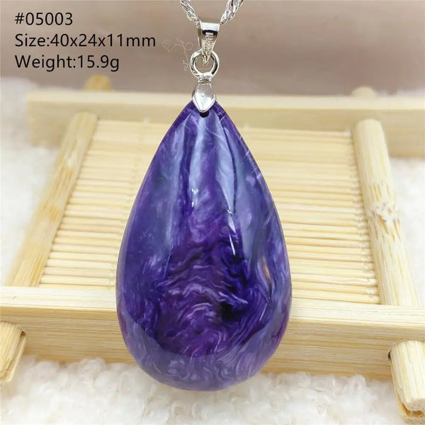 Purple Charoite Pendant-ToShay.org