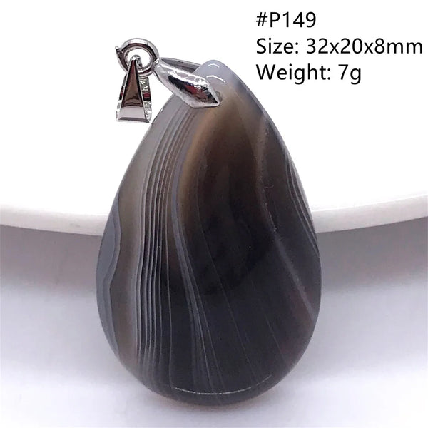 Black Lace Agate Pendant-ToShay.org