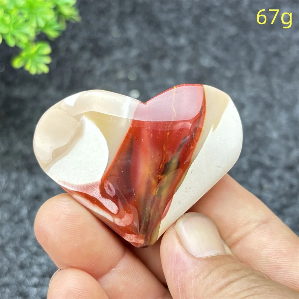 Yellow Moritzite Stone Heart-ToShay.org