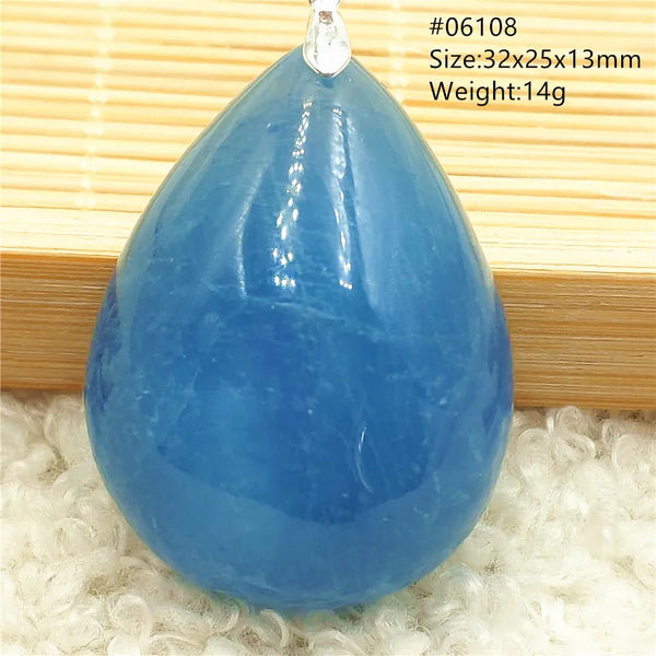 Blue Aquamarine Pendant-ToShay.org