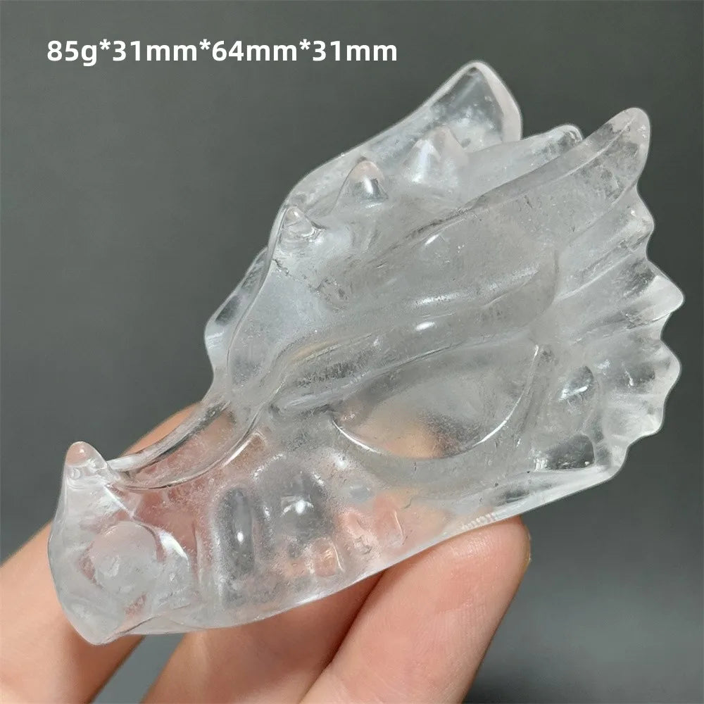Clear Crystal Dragon Head-ToShay.org
