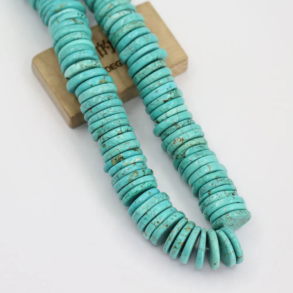 Blue Turquoise Coin Beads-ToShay.org