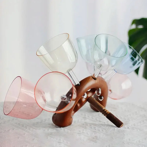 Chakra Clear Crystal Handle Bowl-ToShay.org
