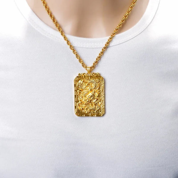 Gold Dragon Pendant-ToShay.org