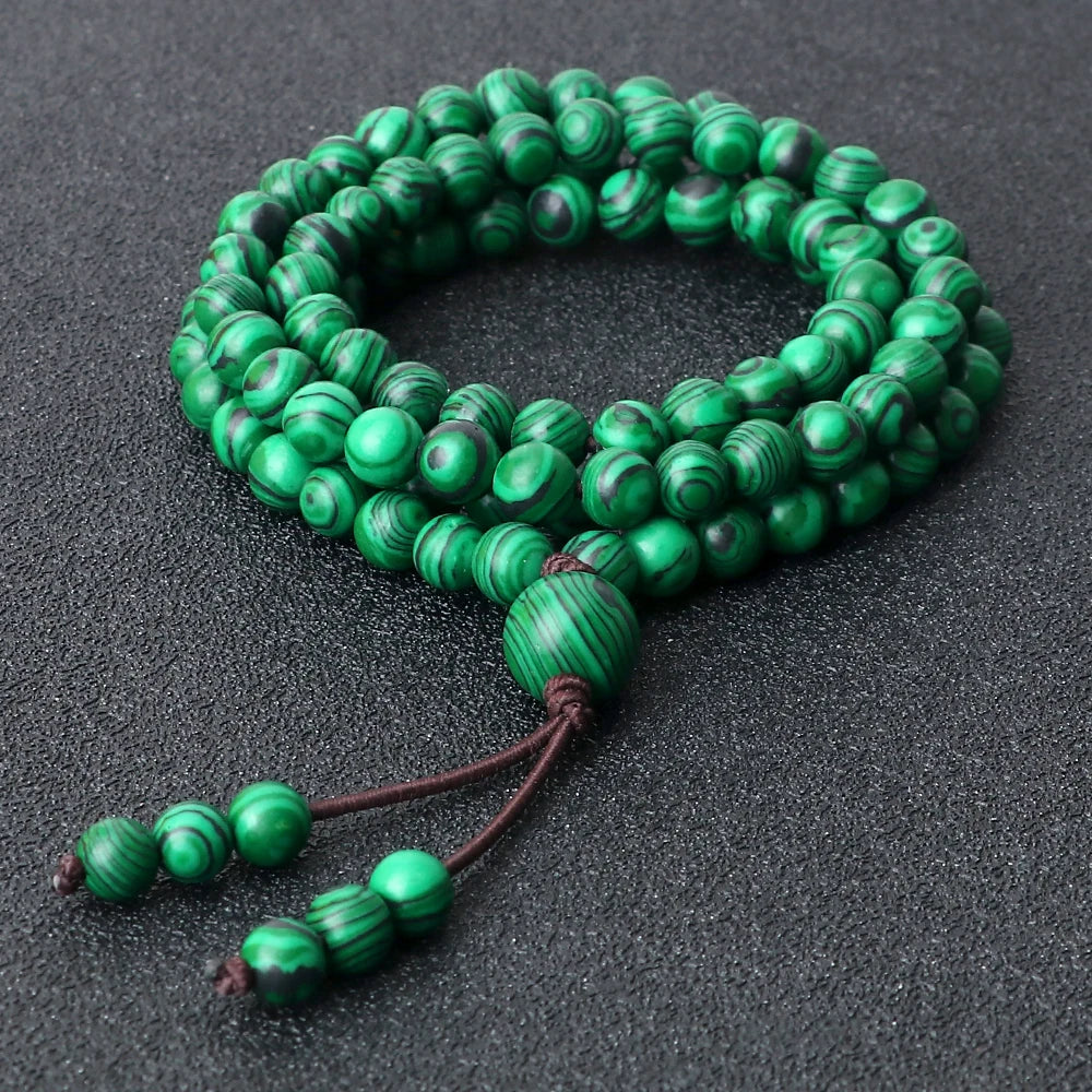 Green Malachite Prayer Beads-ToShay.org