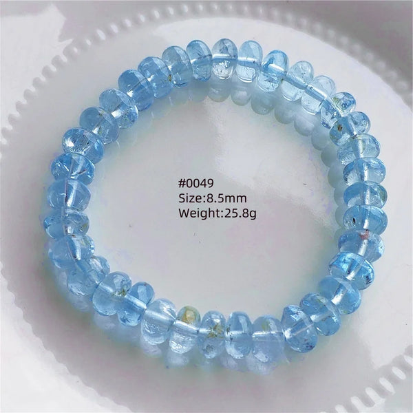 Blue Topaz Abacus Bead Bracelet-ToShay.org