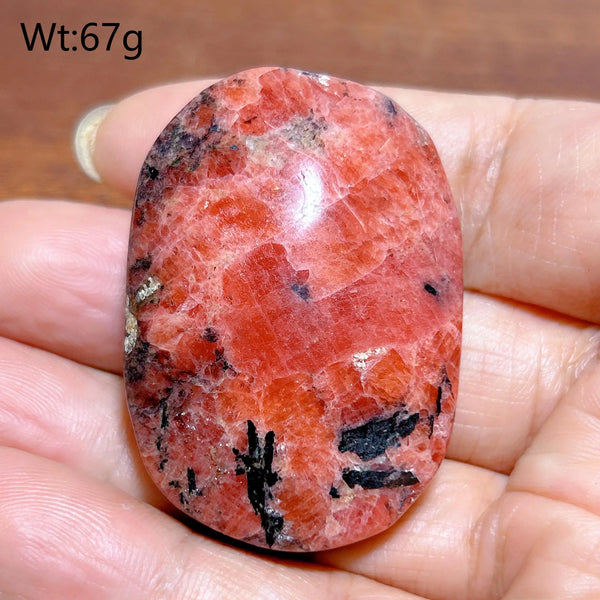 Pink Rhodonite Palm Stone-ToShay.org