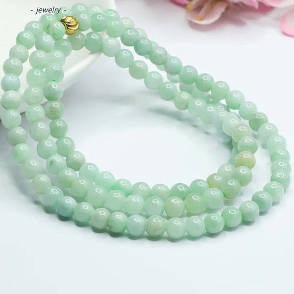 Green Jadeite Wrap Bracelet-ToShay.org