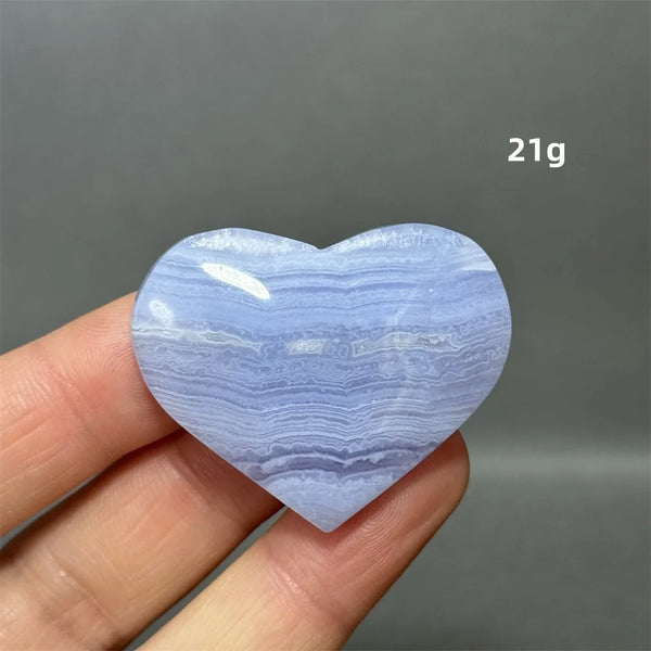 Blue Lace Crystal Heart-ToShay.org