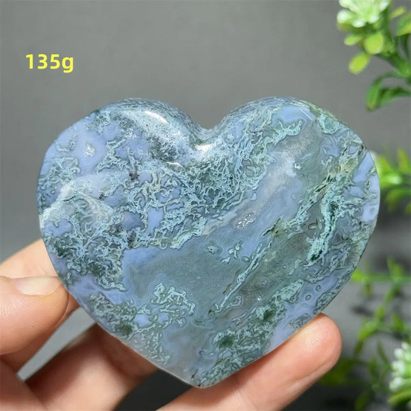 Green Moss Agate Heart-ToShay.org