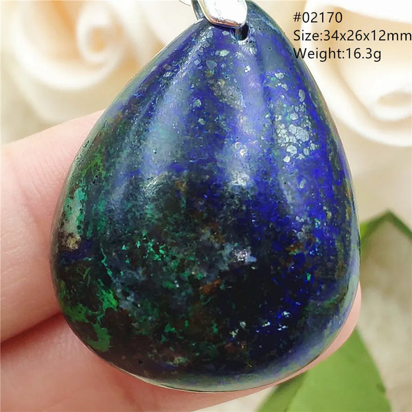 Blue Azulite Pendant-ToShay.org