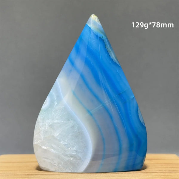 Blue Agate Torch-ToShay.org